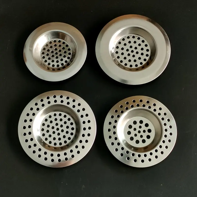 Stainless Steel Mesh Perforated Floor Drain and Sink Strainer Filter