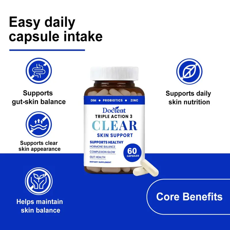 DOCTEAT Cilt Dengesi Kapsülü C Vitaminli Cilt Sağlığı Takviyesi