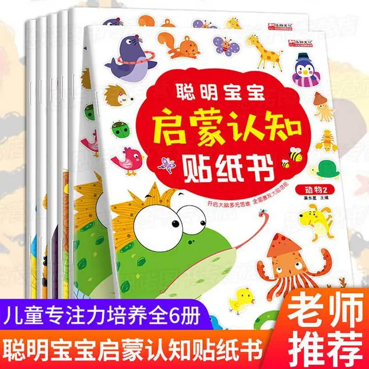 Children's Sticker Book, Educational Early Learning and Focus Training Stickers