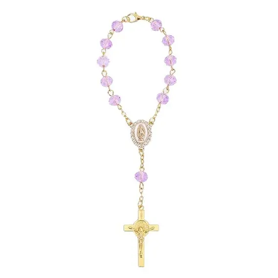 Crystal Car Rearview Mirror Hanging Prayer Beads
