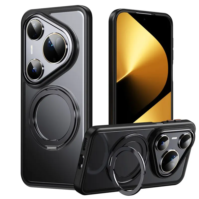 Rotating Magnetic Holder Phone Case for Huawei Pura80Ultra360, Drop-Proof