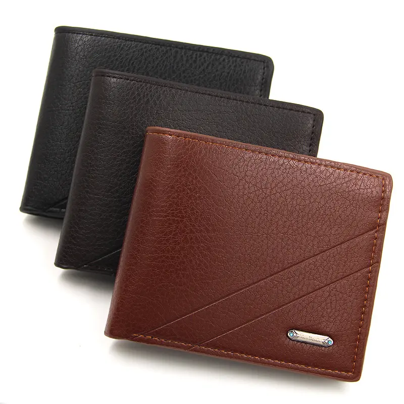 MenBense Men's Short Wallet with Multiple Card Slots, Large Capacity
