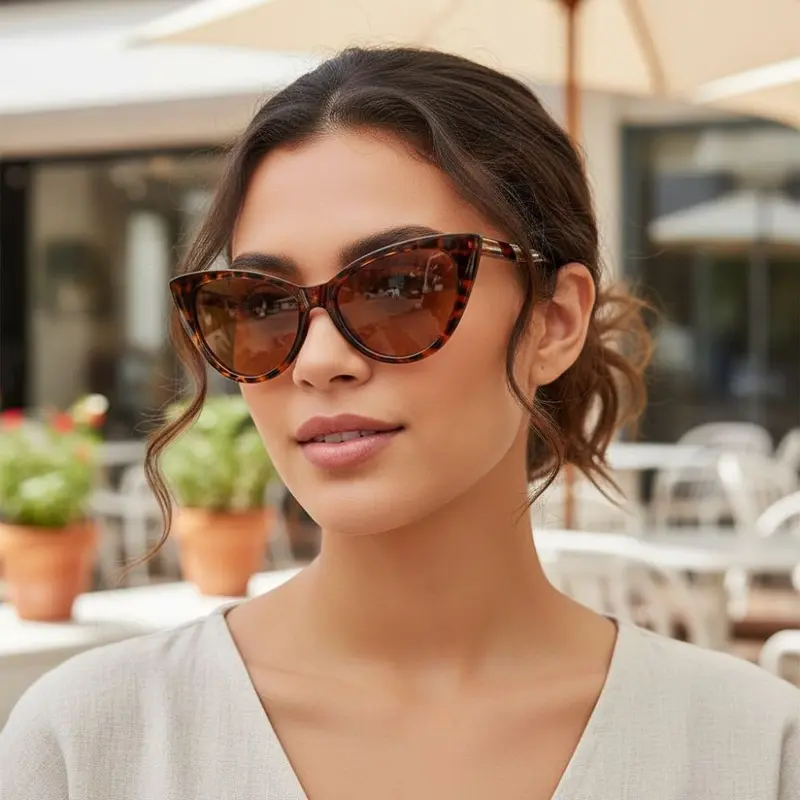 Retro Cat-Eye Sunglasses for Women, Slimming Style
