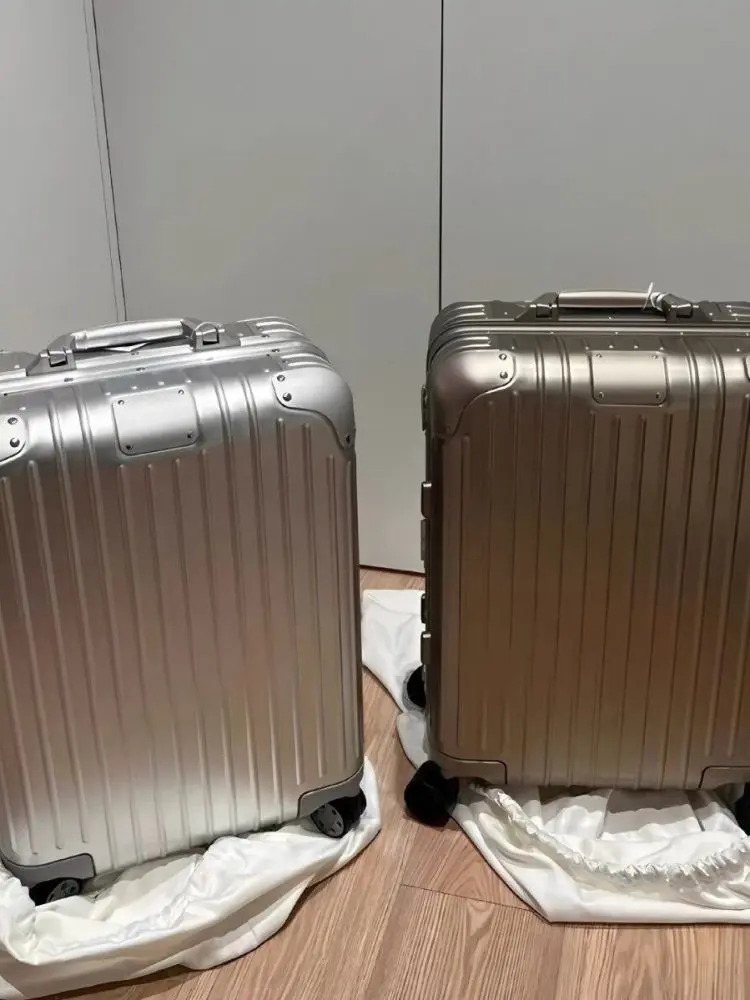 Almanya tam alüminyum-magnezyum alaşımlı bavul R ailesi tekerlemeli bavul Original21 inç kabin bagajı seyahat bavulu