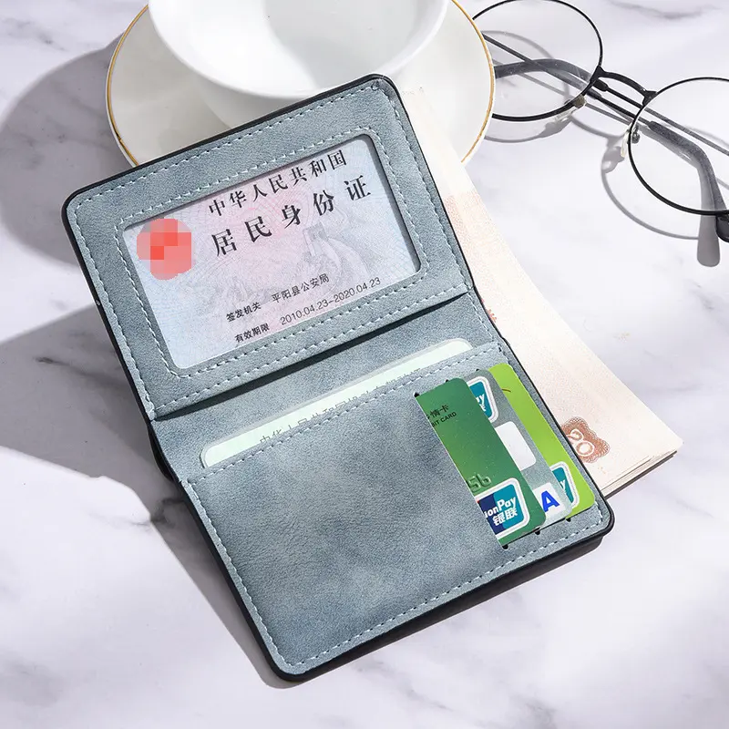 Ultra-Thin Mini Men's Wallet with Card Holder, Soft