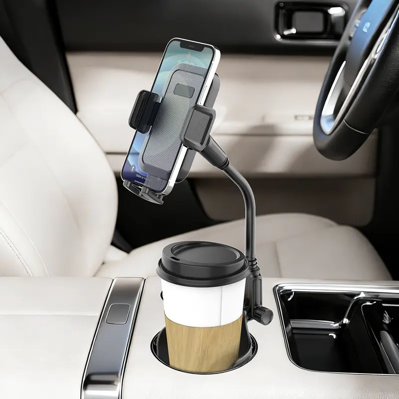 Cross-border Car Water Cup Holder Phone Mount 360° Rotating Adjustable Drink Holder Navigation Stand for Passenger Seat