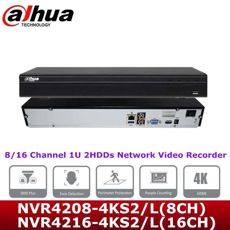 Dahua 4K Englisch NVR 8/16 Kanal Netzwerk Festplatte Videorekorder NVR4216-4KS3
