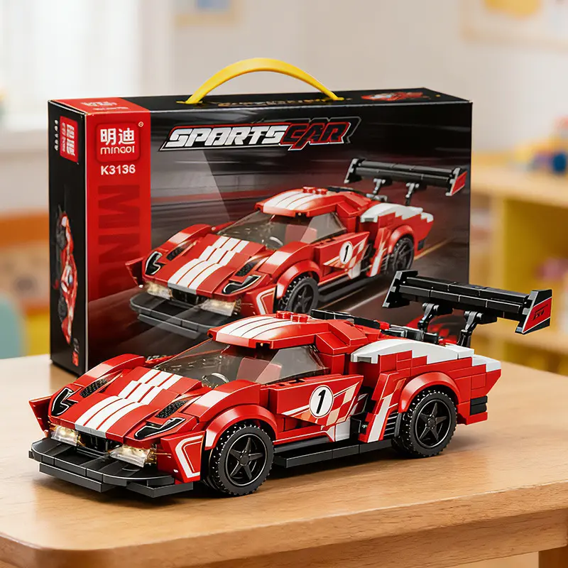 Mingdi Racing Car Building Block Set for Ages 6-12
