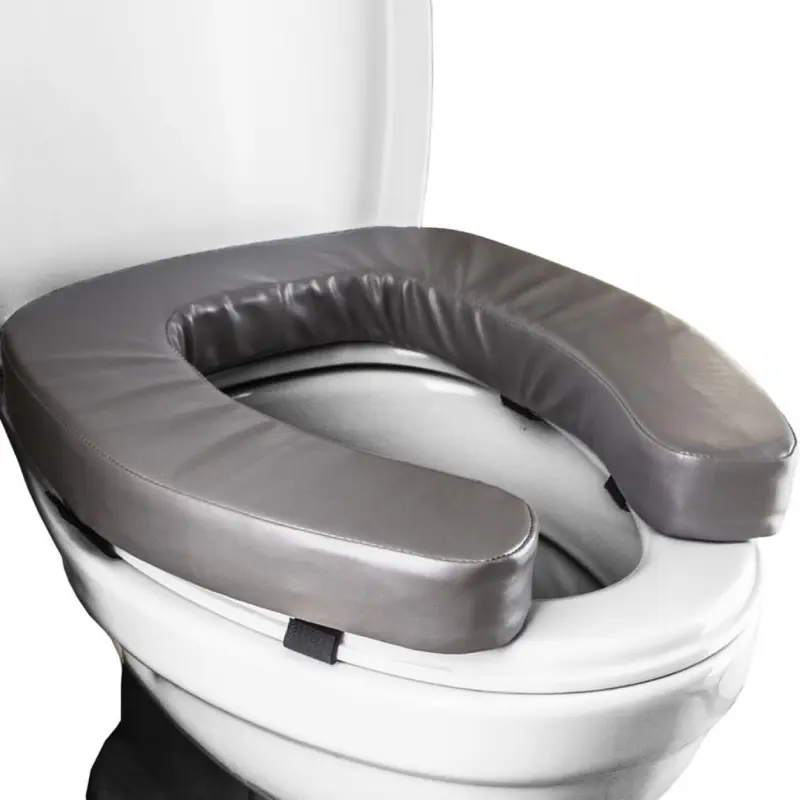 Waterproof Velcro Toilet Seat Cover, Soft Raised Thickened Cushion