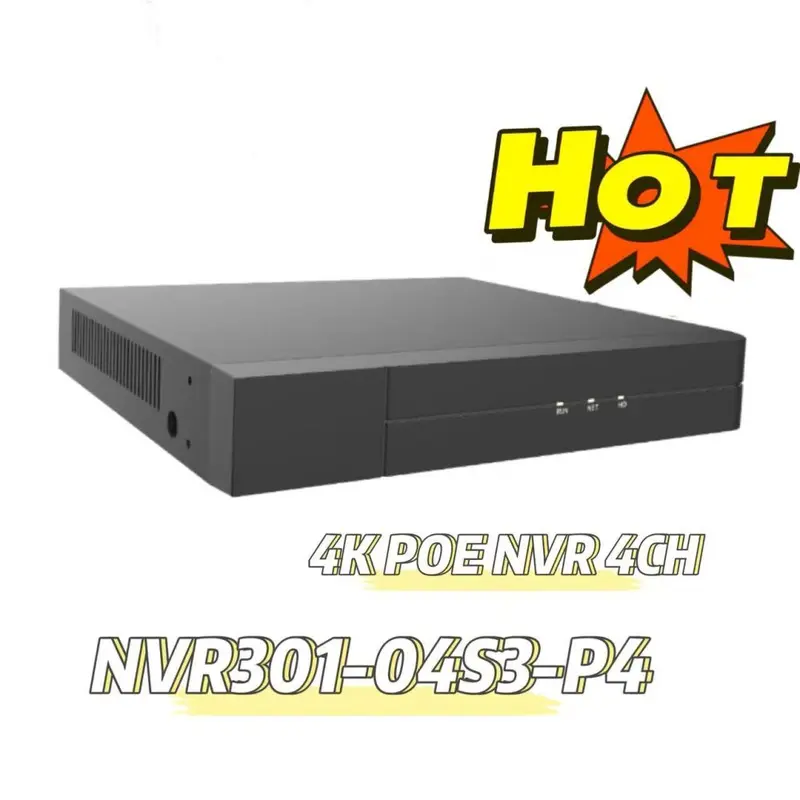 Univision unv POE NVR 4K 4 Kanal Sesli Mini 1U H.265 4K UNV 1HDD