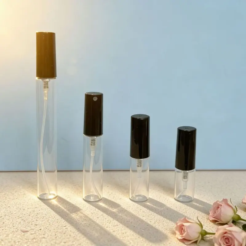 2 ml tam kapaklı süngü sprey şişesi 3 ml deneme parfüm şişesi 5 ml numune şişesi seyahat taşınabilir