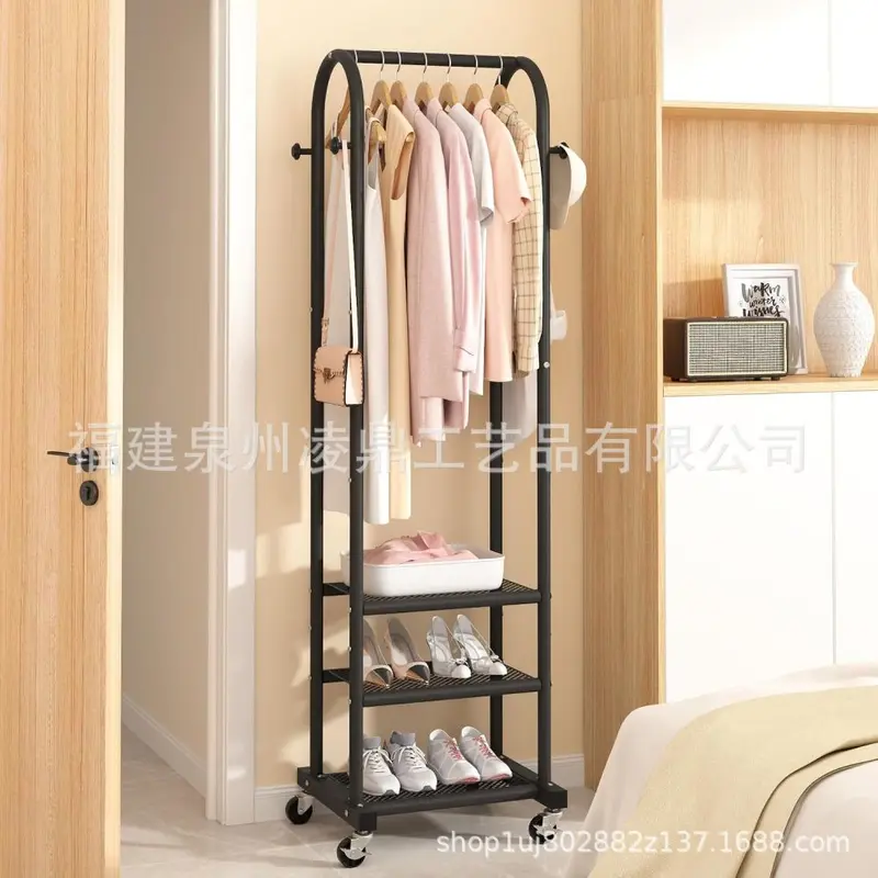 Wrought Iron Freestanding Vertical Clothes Drying Rack and Coat Stand