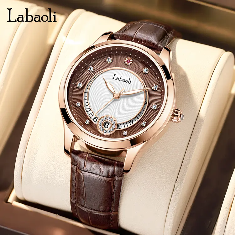 Labaoli mechanical women's watch, waterproof butterfly buckle