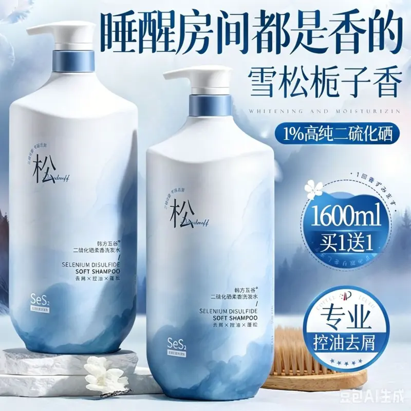 Selenium Disulfide Shampoo, Anti-Dandruff, Anti-Itch, Oil Control