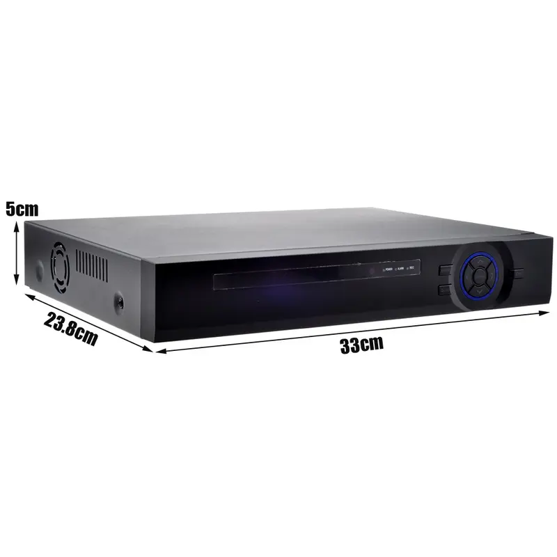 16 kanallı 1080N AHD DVR, HD monitör, koaksiyel, 5MP