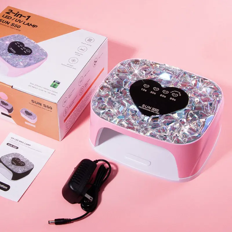 Hochleistungs-intelligente Smart Nail Art Maschine UV-LED Nagellampe Aufladbar Akku-Version Dual-Lichtsystem Lange Akkulaufzeit Nagellack-Gel Aushärtungsgerät