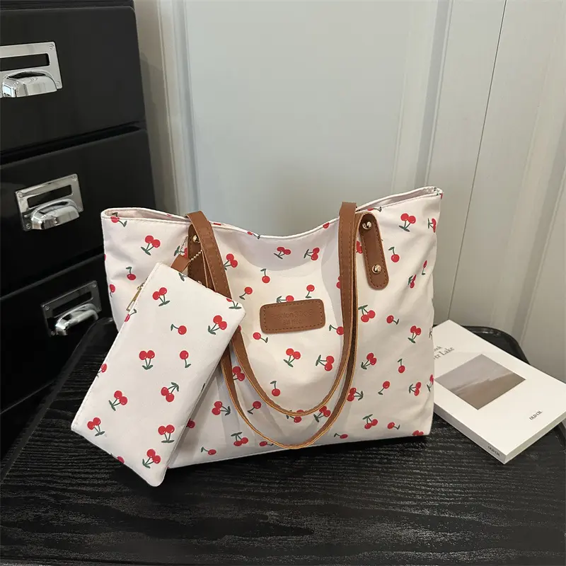 Large Capacity Printed Women's Tote Bag, Daily Single Shoulder Bag