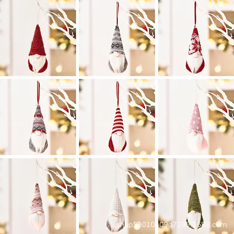 Noel Süsü Yüzsüz Bebek Asılı Süs Noel Baba Figürü