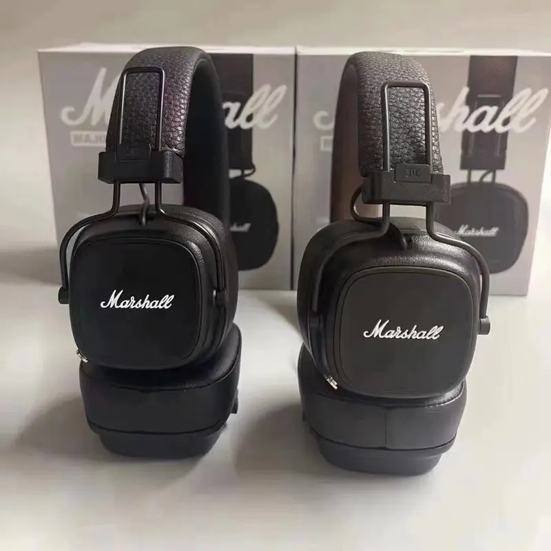 Marshall MAJOR IV Over-Ear Wireless Bluetooth Headphones, Deep Bass