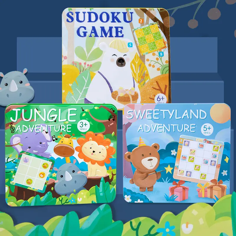 Magnetic Sudoku Logic Game in Metal Tin Box for Kids