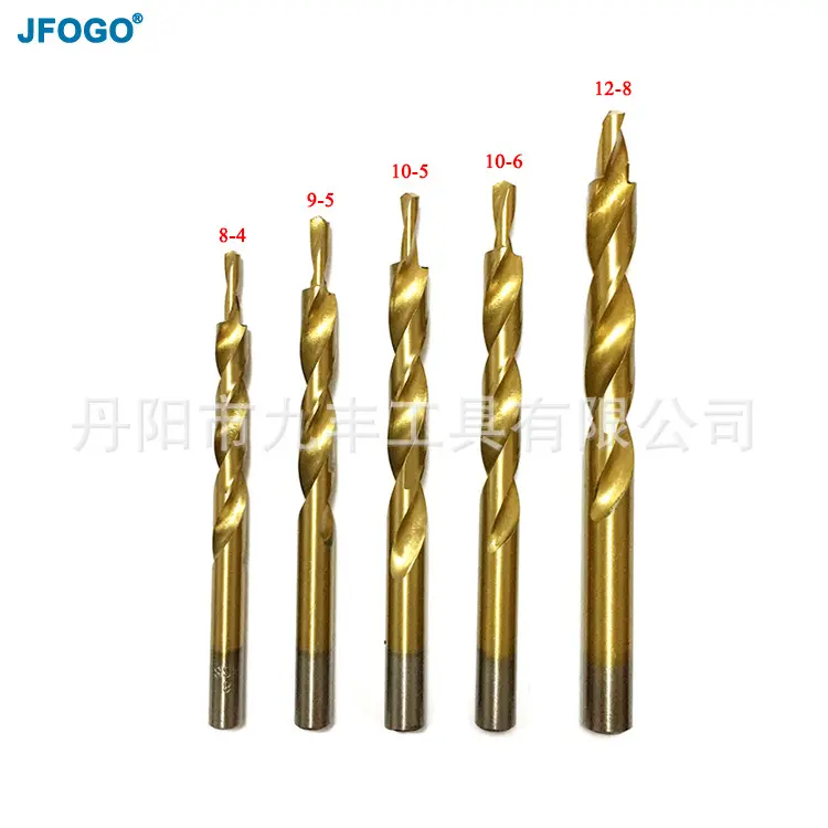 180-Degree Angle Wood Hole Positioning Drill, HSS 42/W43 Step Drill