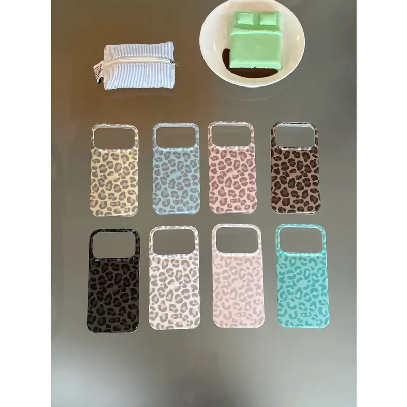 Leopard Print Phone Case for iPhone 16, Drop-Proof, Full Coverage