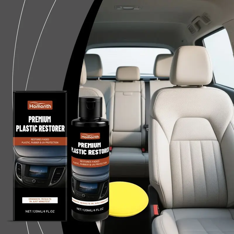HOMONTH Black Plastic Restorer, Car Plastic Coating, Crystal Ceramic Coating