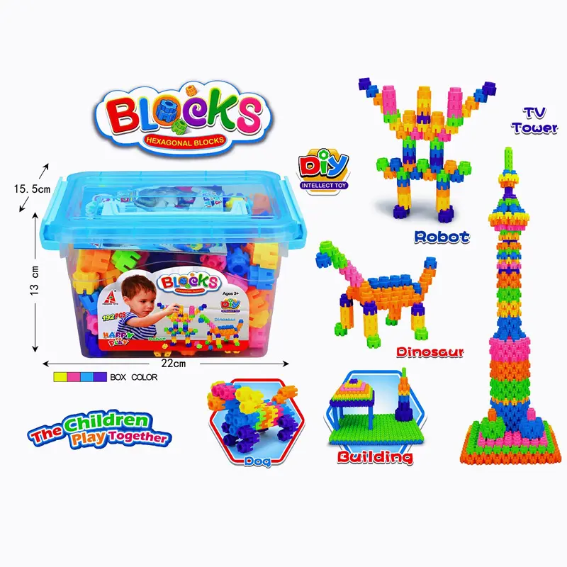 Kar tanesi plastik yapı taşları, çocuk eğitici oyuncağı
