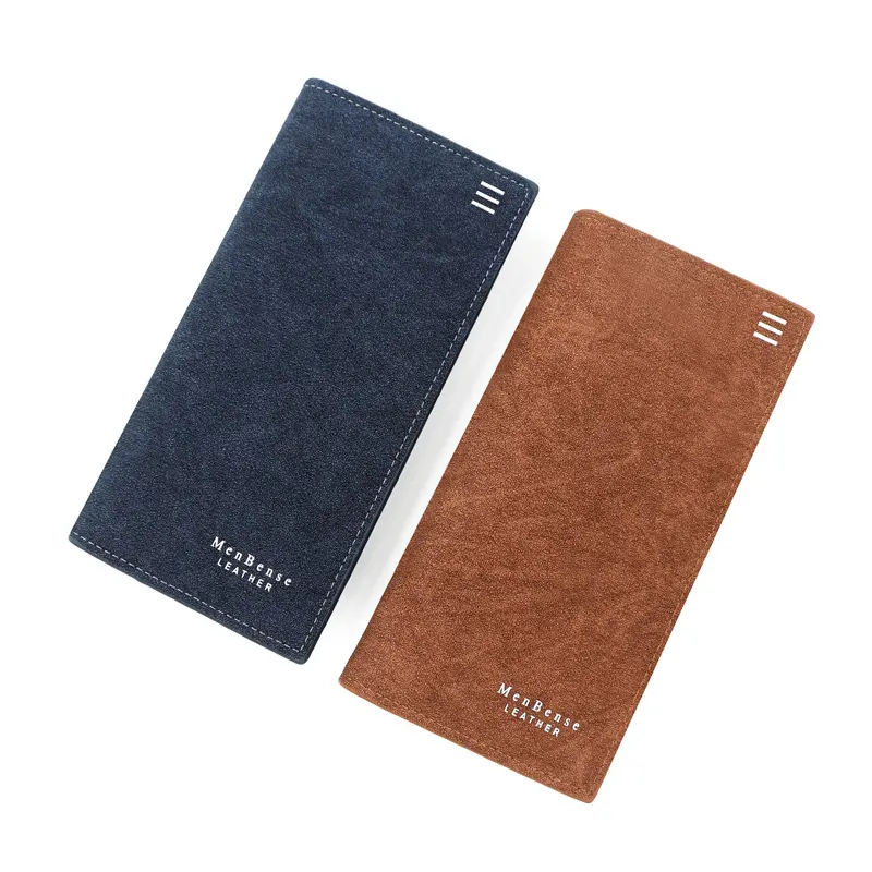 Long Matte Men's Wallet, Large Capacity
