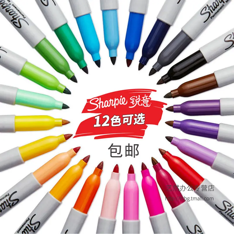 Sharpie Permanent Marker, Black, Dual Tip, Waterproof