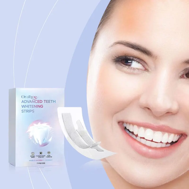 ORALHOE Teeth Cleaning Strips, Reduces Stains, Daily Care