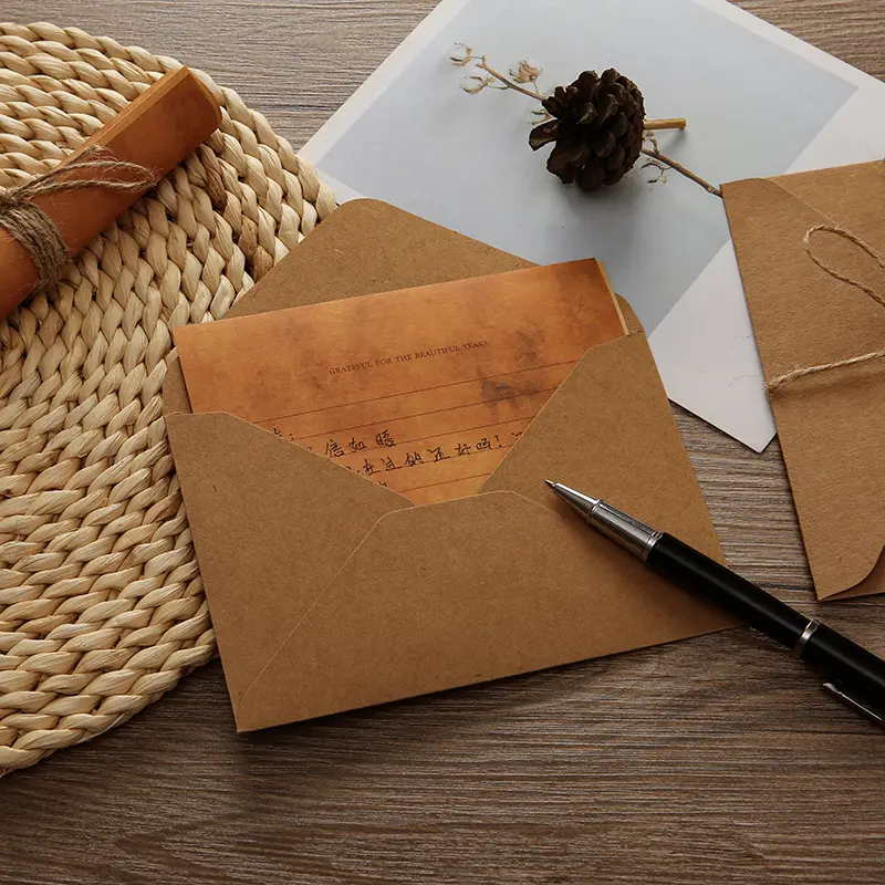 Vintage Sheepskin Letter Paper and Envelope Set, A5, with Wax Seal Stamp