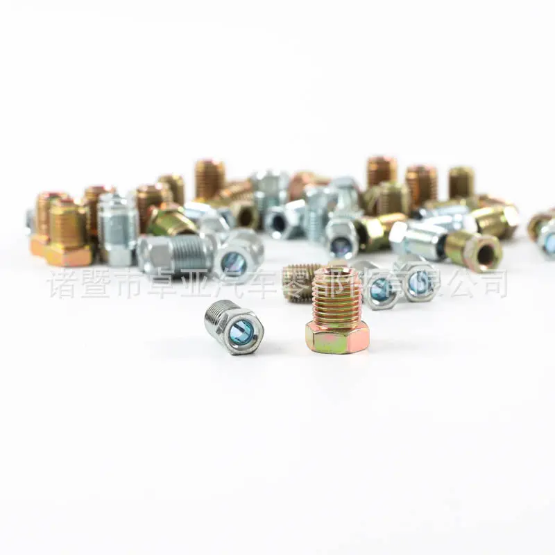 External Thread Copper-Plated Brake Pipe for Automotive Clutch Line 10x1 / 12x1 / 12x1.25