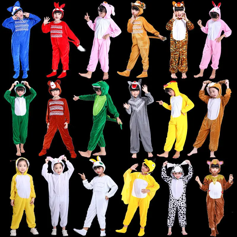 Children's Animal Costume for Kindergarten Performances, Tiger, Rabbit, Bee, Mouse, Fox, C