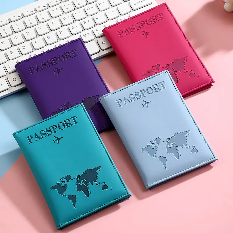 Yeni sınır ötesi popüler pasaport koruyucu kılıf pu pasaportluk biletlik spot toptan fabrika doğrudan satış pasaport çantası