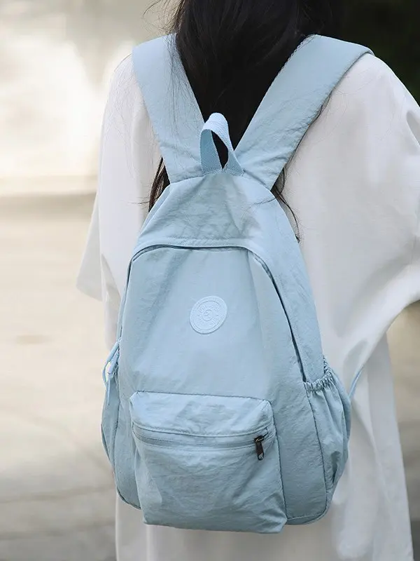 2024 Bergsteiger Reise Neuer koreanischer Stil Schulrucksack Schüler Rucksack Gymnasialschüler Mittelschüler Einfarbiger einfacher Rucksack