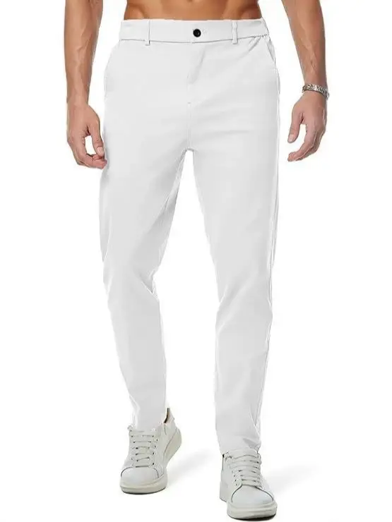Men's Plus Size Stretch Wrinkle-Resistant Golf and Business Trousers