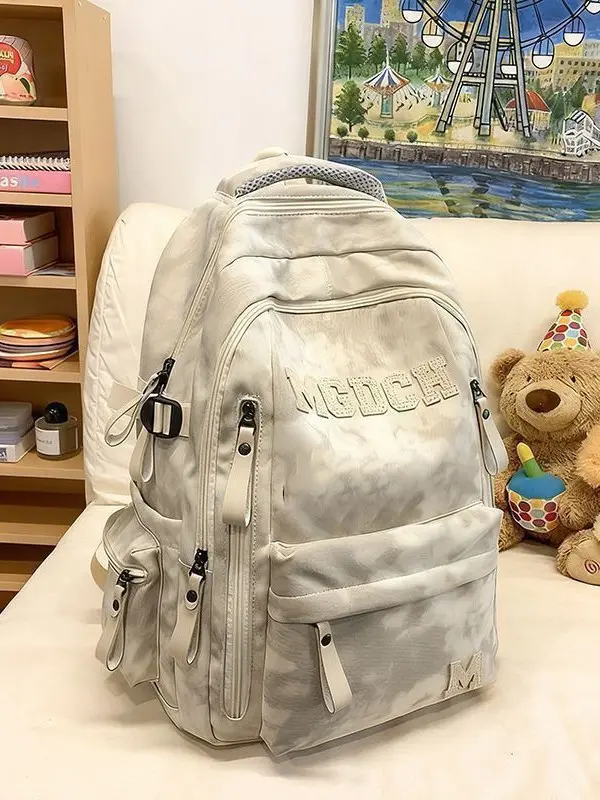 Large-Capacity School Backpack with Laptop Compartment for High School and College