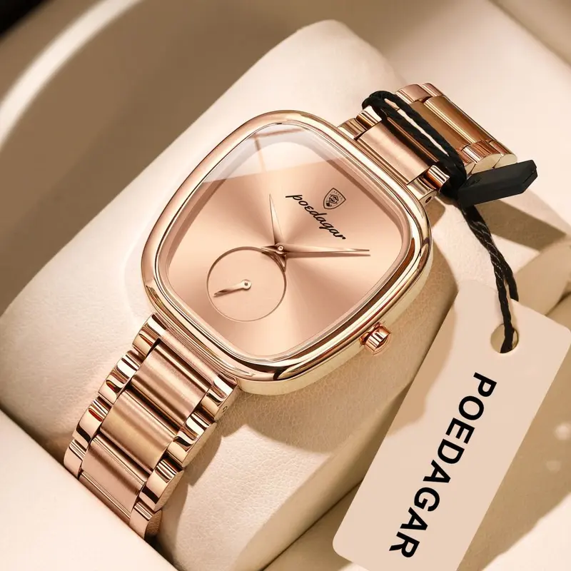 POEDAGAR Women's Watch Model 783, Steel Band, Waterproof, Quartz