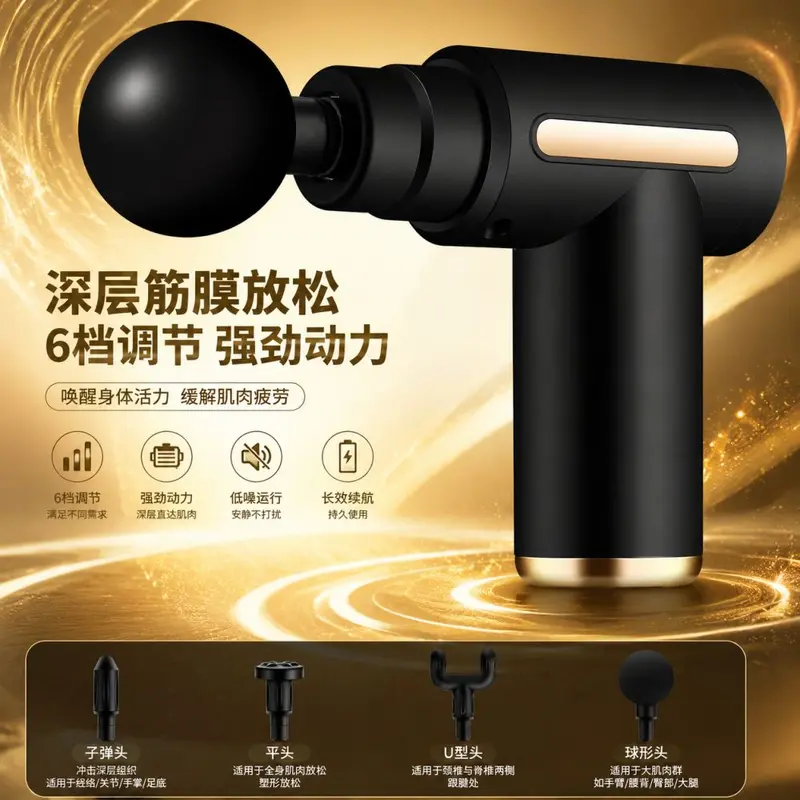 筋膜枪小型便携式充电按摩器mini礼品伴手礼跨境厂家批发代发720