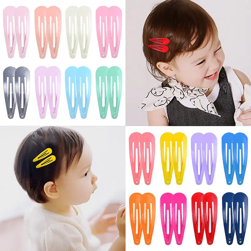 Kinder-BB-Haarklammern-Set, 20 Farben, 5 cm, Sprühfarbe