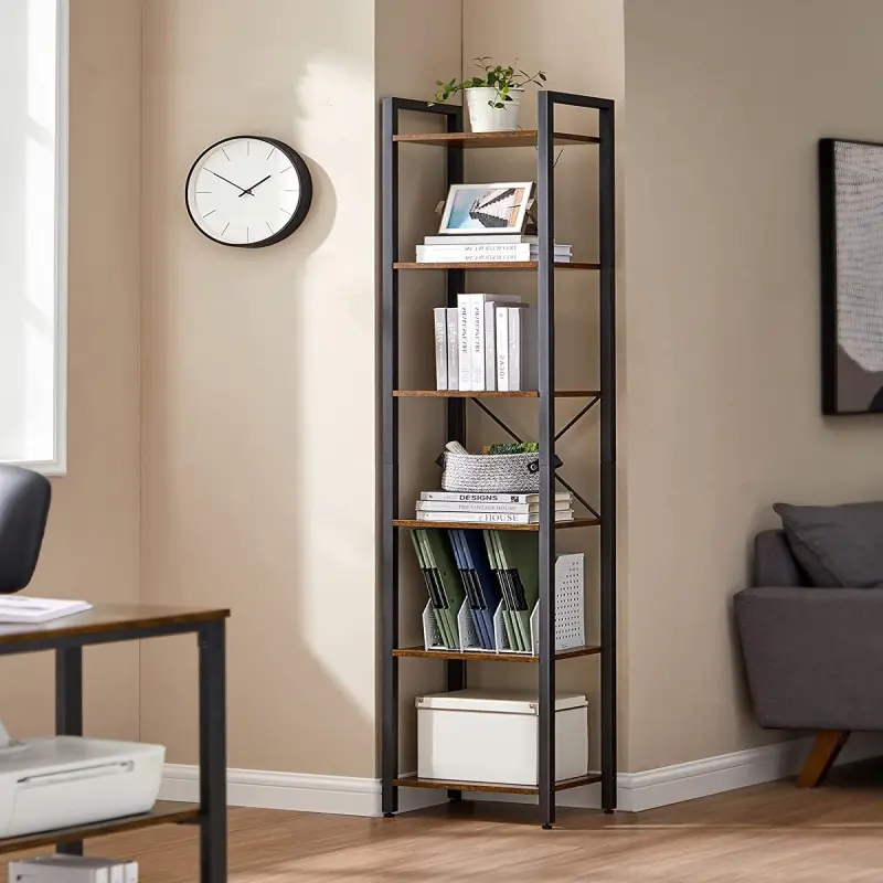 Wall-Mounted Multi-Tier Magazine Rack, Scandinavian Style