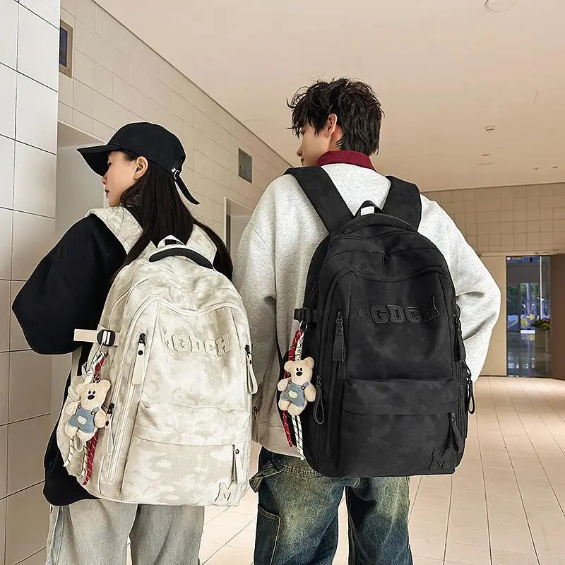 Korean Style Student Backpack, Large Capacity, Air Cushion