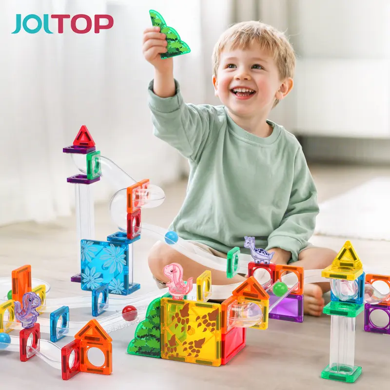 Children's Educational Mini Magnetic Tiles Set, 3.75 cm