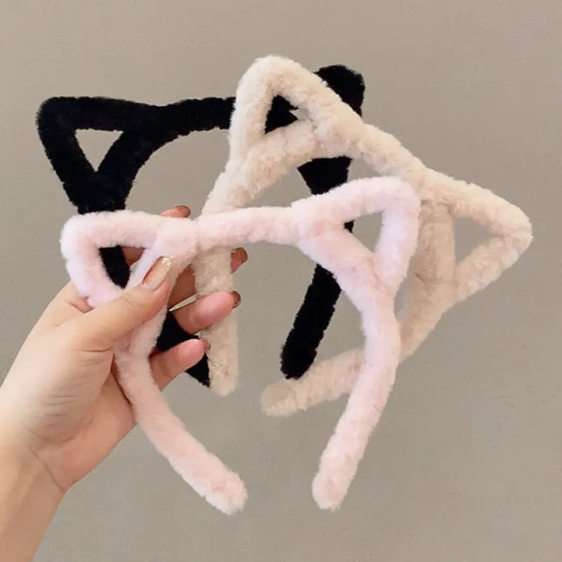 Cat Ear Hair Band for Women, Suitable for Face Washing and Travel