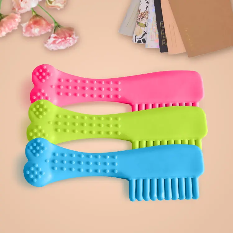 TPR Comb Dog Toy, Durable, for Chewing and Dental Care