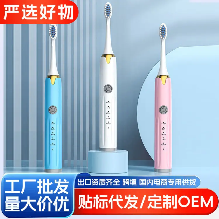 Smart Electric Toothbrush Set, Rechargeable, Waterproof