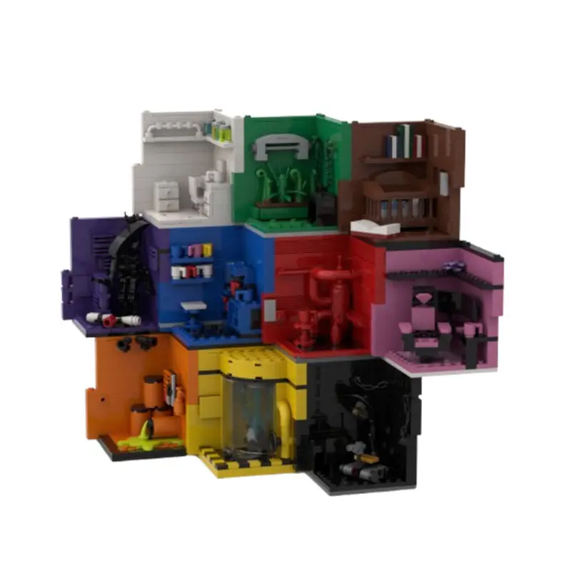 Small Particle MOC Building Blocks, Architecture Model, Multi-Theme Room Set