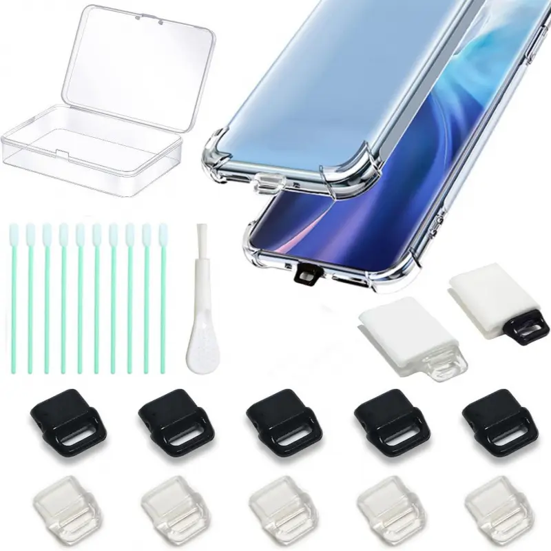 10 个装,USB-C 端口插头,易于抓握的防尘插头盖,带清洁工具组合