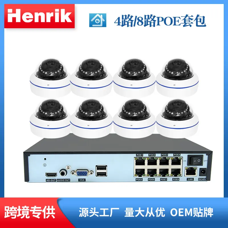 HD Network Monitoring Set POE with Audio Camera